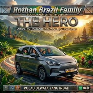 Album Rothan Brazil Family in BAli & The HERO ID Driver BYD m6 two