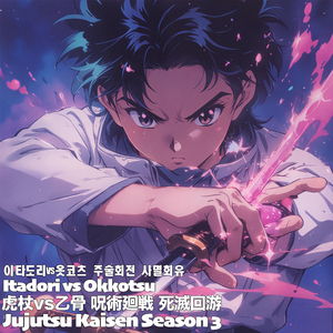 虎杖vs乙骨Itadori vs Okkotsu 이타도리vs옷코츠 呪術廻戦 死滅回游 주술회전 사멸회유 Jujutsu Kaisen Season 3