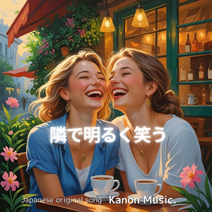 隣で明るく笑う