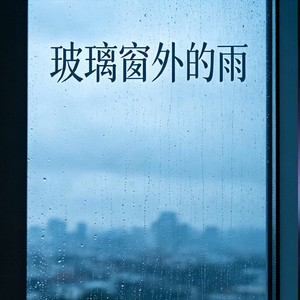 玻璃窗外的雨