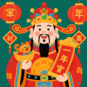 欢迎财神来我家（新年快乐）