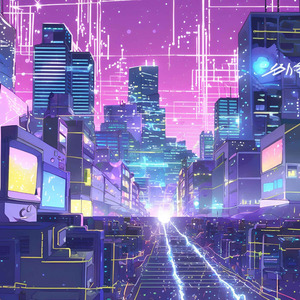 輝く都市の夜明け