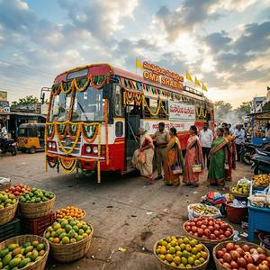 ముస్తాబైంది ముస్తాబైంది మన APSRTC బస్సు ముస్తాబైంది