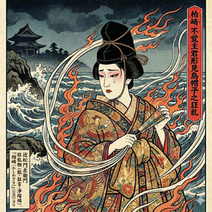 柏崎不覚主君形見烏帽子之狂乱