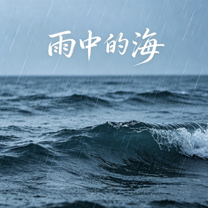 雨中的海