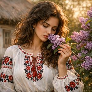 Цвіте біля хати бузок