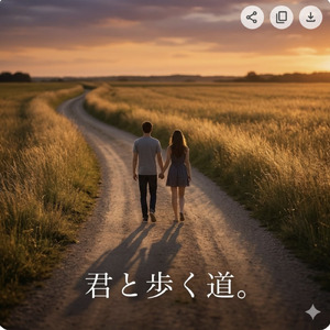 君と歩く道。