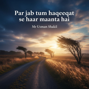 Par jab tum haqeeqat se haar maanta hai