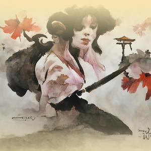 Crimson Cascade of Acidic Illusions