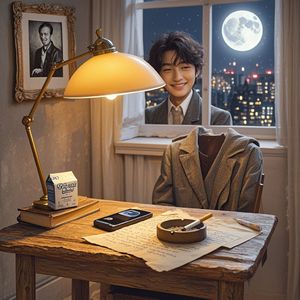 台灯下的年轮_天上漂的云