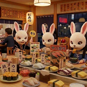 寿司を食べ終えたらおあいそよ♪