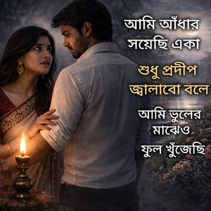 আমি আঁধার সয়েছি একা শুধু প্রদীপ জ্বালাবো বলে.আমি ভুলের মাঝেও ফুল খুঁজেছি
