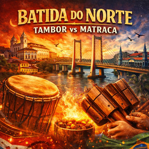 Batida do norte , tambor vs matraca