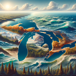 休伦湖上的夏日风情