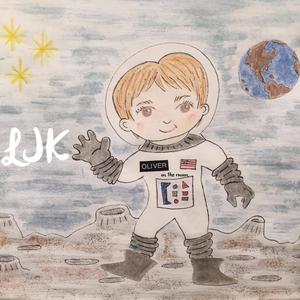 Oliver on the Moon