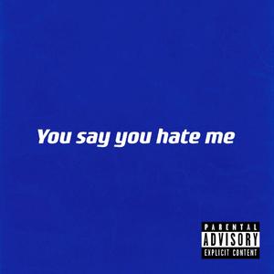 You say you hate me