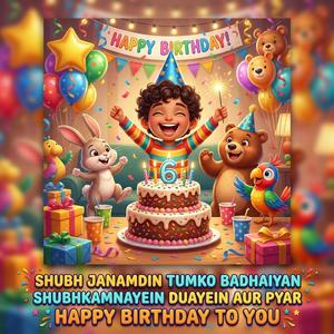 Shubh Janamdin Tumko Badhaiyan Shubhkamnayein Duayein Aur Pyar Happy Birthday To You
