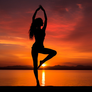 Éxtasis De Yoga Bajo La Cascada