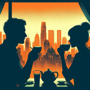 茜色の空の足音