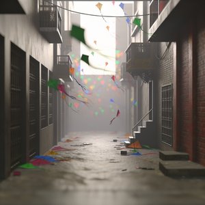 The alley of lost kites
