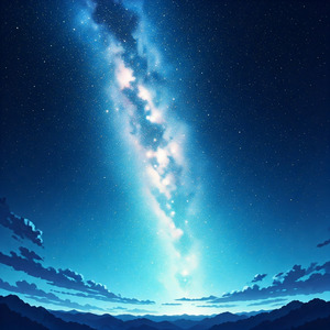 Starry night sky