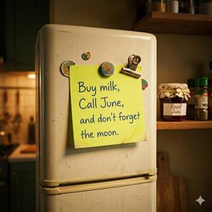 Sticky Note Moon