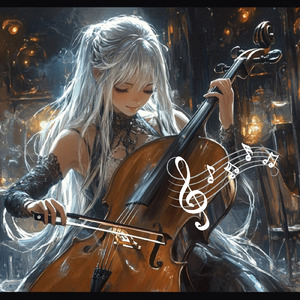 Blue Cellist’s Serenade