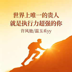 世界上唯一的贵人 就是执行力超强的你