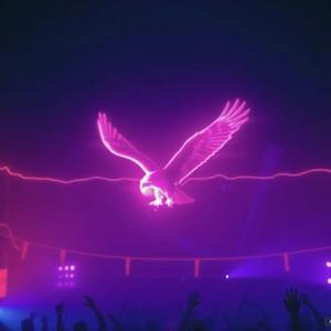 Roaring engines under moonlit sky