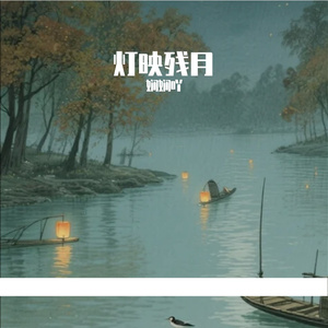 灯映残月