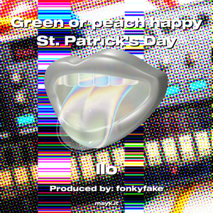 Green or peach happy St. Patricks Day