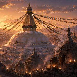 Nepal — The Light of Boudhanath