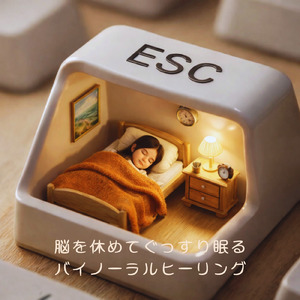 自律神経を整える 睡眠用リラックス音楽 睡眠の質を高め情緒安定・集中力向上 (睡眠と集中のためのバイノーラルビート)