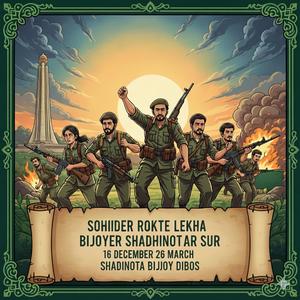 শহীদের রক্তে লেখা বিজয়ের স্বাধীনতার সুর ১৬ ডিসেম্বর ২৬ মার্চ স্বাধীনতা বিজয় দিবস Sohider Rokte Lekha Bijoyer Shadhinotar Sur 16 December 26 March Shadhinota Bijoy Dibos