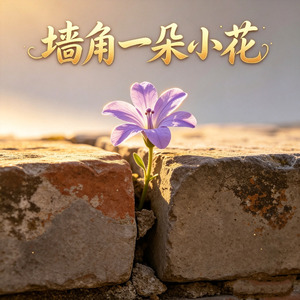 墙角一朵小花
