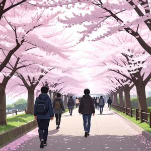 桜、まだ散らないで