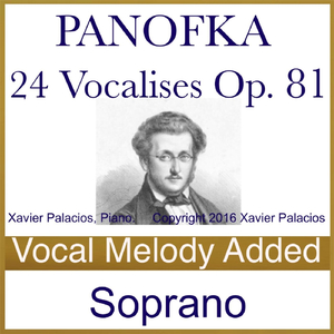 24 Vocalises, No. 3 in C Major, Op. 81 (Melody Added)