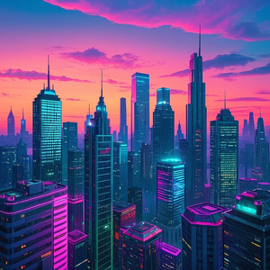 Synthwave Skyline