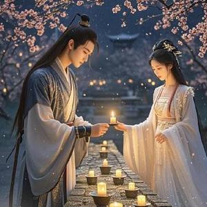 与你三千明灯陪你花开满城