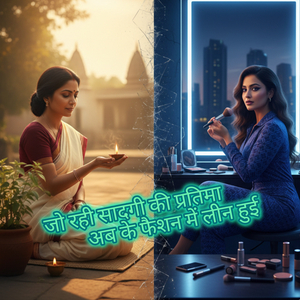 जो रही सादगी की प्रतिमा अब के फैशन में लीन हुई