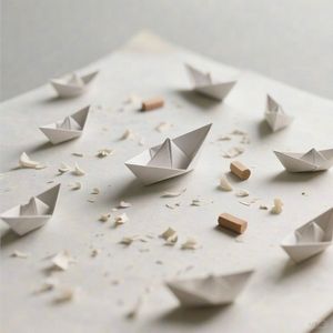 橡皮屑与纸船
