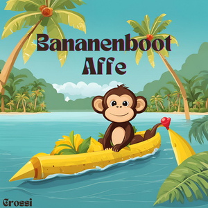 Bananenboot Affe
