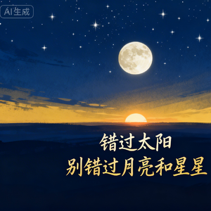 错过太阳 别错过月亮和星星