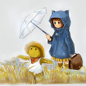 忧郁的猫安静看着窗外的雨