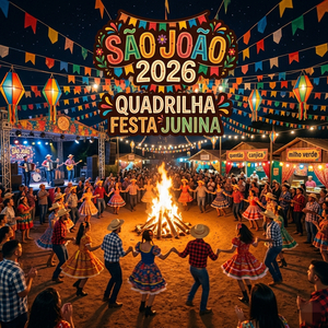 SÃO JOÃO 2026 QUADRILHA FESTA JUNINA