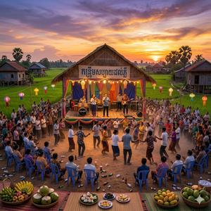 សប្បាយរាំវង់នៅក្នុងភូមិយើង