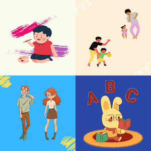 诗意的儿童游戏时间节奏