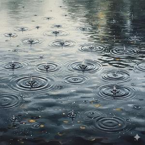 雨粒の波紋