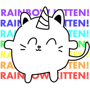 Rainbow Kitten
