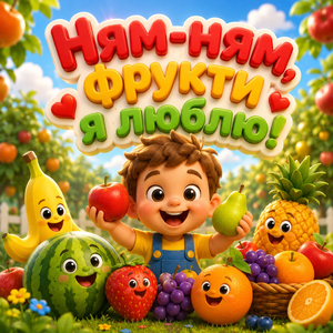 Ням-ням, фрукти я люблю!